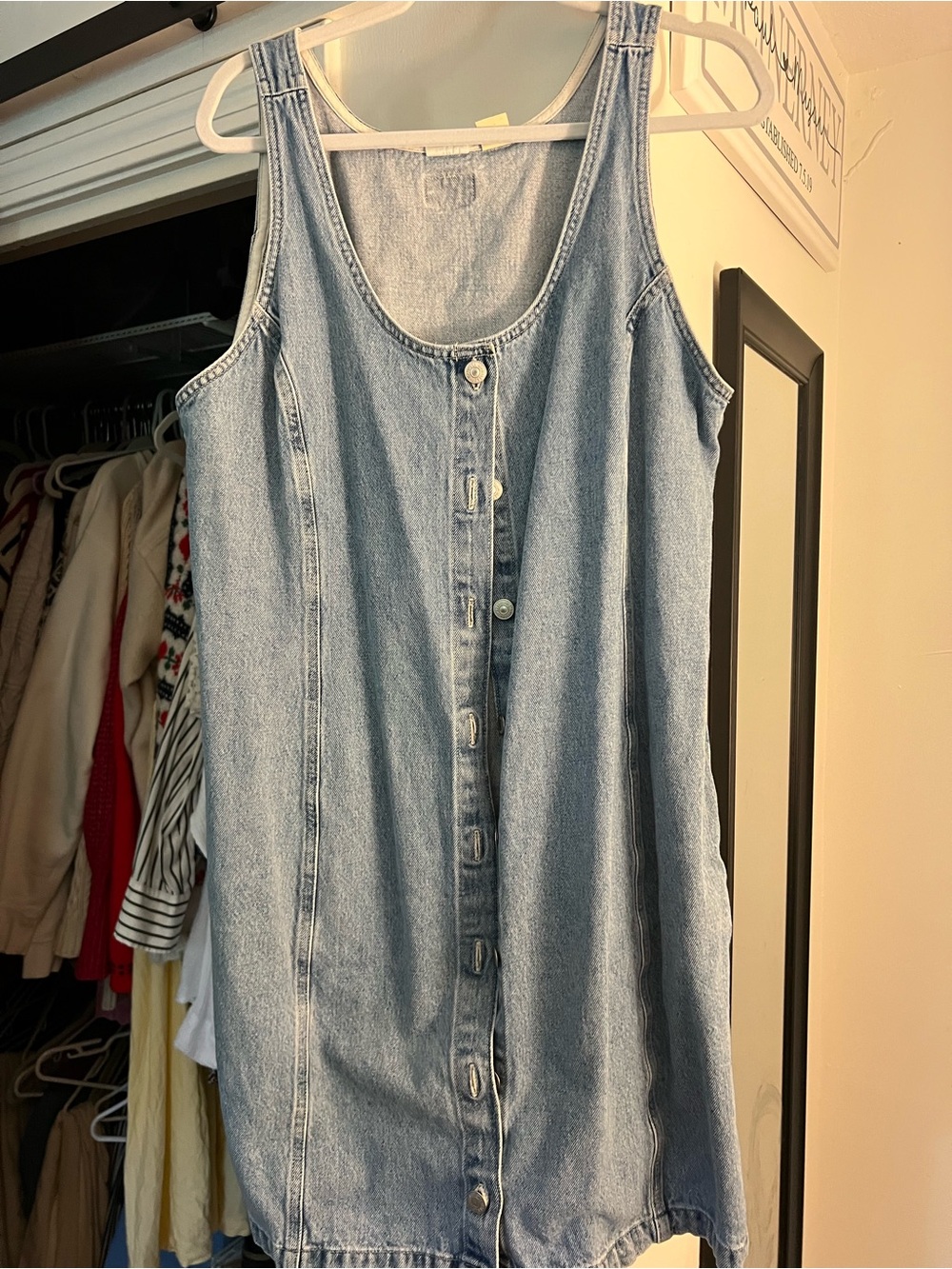 Levi's Light Blue Denim Midi Dress